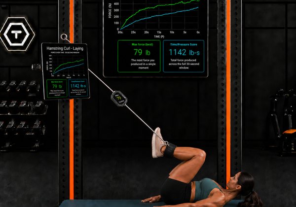 Hamstring curl laying setup