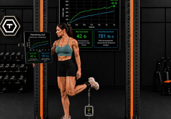 Hamstring curl single leg standing setup